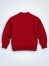 Maroon Cable-Knit Winter Cardigan, Christmas Sweater for Kids