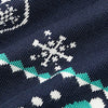Navy Christmas Deers Knitted Sweater