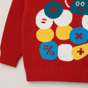 Red Maths Fun Kids Cardigan