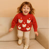 Red Teddy Cap Cardigan