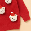 Red Teddy Cap Cardigan