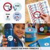 Round waterproof name labels - Little Sailor