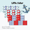 Mixed Waterproof Labels for Kids - Sailor Fun