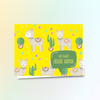 Personalised Gift Notecards | Llama Yellow