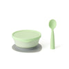 First Bite Suction Bowl With Spoon Feeding Set | Key Lime/ Key Lime