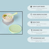 First Bite Suction Bowl With Spoon Feeding Set | Key Lime/ Key Lime