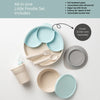 Little Foodie All-in-one Feeding Set | Vanilla/ Aqua