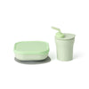 Sip & Snack- Suction Bowl with Sippy Cup Feeding Set | Key Lime/ Key Lime