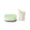 Sip & Snack- Suction Bowl with Sippy Cup Feeding Set | Vanilla/Lime