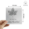 Personalised Silver Gift Tag | Maple Leaf