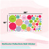 Multicolor Polka Dots | Mini Wall Art Sticker