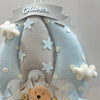 Personalised Name Hanging | Blue Teddy On a Swing