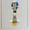 Personalised Name Hanging | Brown Teddy in a Hot Air Balloon