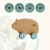 Wood Wheelie Animal | Blue