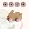 Wood Wheelie Animal | Pink