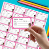 Personalised School Book Labels | Paris Girl
