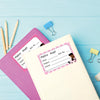 Personalised School Book Labels | Paris Girl