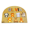 Personalised Wooden Name Puzzle | Wild Animals