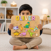 Personalised Wooden Name Puzzle- Dinosaurs