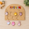 Personalised Wooden Name Puzzle- Farm Animals