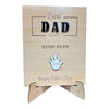 Personalised Wooden Father's Day Frame | Hands Down