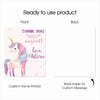 Thank You Tag - Pink Unicorn