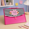 Pink Folder - Floral Flamingo