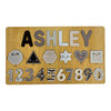 Personalised Wooden Name Puzzle | Shapes & Numbers