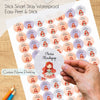 Round waterproof name labels - Princess Magic