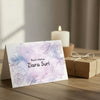 Personalised Gift Notecards | Purple Powder Flower