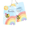 Personalised Bag Tag | Rainbow Trails