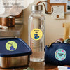 Round waterproof name labels - School Time