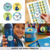 Round waterproof name labels - School Time