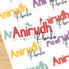 Signature Name Labels - Scribble Pop