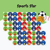 Round waterproof name labels - Sports Star
