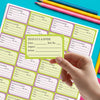 Personalised School Book Labels | Stripes
