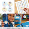 Round waterproof name labels - Unicorn Magic