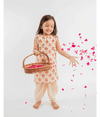 Beige Kurta Dhoti Set - 2 Pc