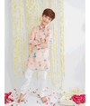 Pink Floral Kurta Pyjama Set