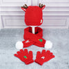 3Pcs Christmas Themed Winter Cap, Mufflers And Gloves | 4-8 Years