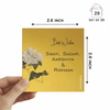 Personalised Golden Gift Tag | Vintage Flowers