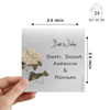 Personalised Silver Gift Tag | Vintage Flowers