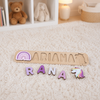 Personalised Wooden Name Puzzle- Mixed Picturesque (2 Elements)