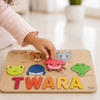 Personalised Wooden Name Puzzle- Fauna (8 Elements)