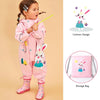 Baby Pink Rabbit Theme All Over Jumpsuit / Playsuit Raincoat for Kids - Little Surprise BoxBaby Pink Rabbit Theme All Over Jumpsuit / Playsuit Raincoat for Kids