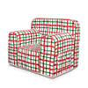 Comfy Sofa- Hand Drawn Check Red And Green