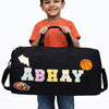 Personalised Name Motif Travel Duffel Bag