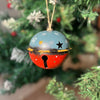 Blue & Brown Big Size Jingle Ball Tree Ornament - Little Surprise BoxBlue & Brown Big Size Jingle Ball Tree Ornament