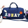 Personalised Name Motif Travel Duffel Bag