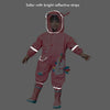 Bright Pink Magical Unicorn Theme All Over Jumpsuit / Playsuit Raincoat for Kids - Little Surprise BoxBright Pink Magical Unicorn Theme All Over Jumpsuit / Playsuit Raincoat for Kids